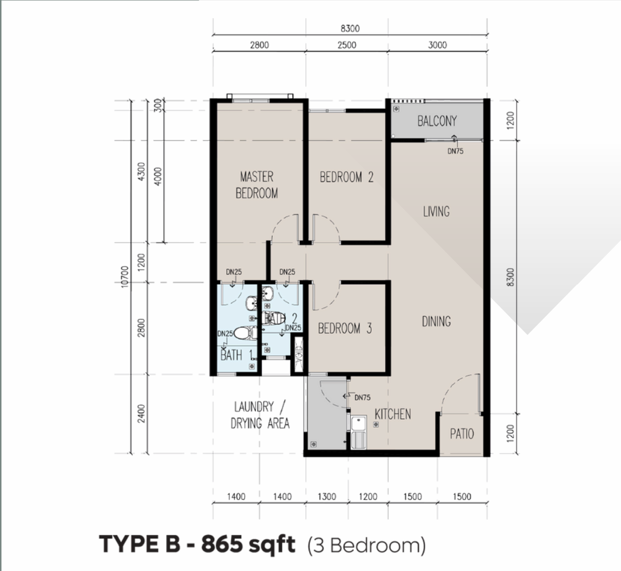 Type B layout image